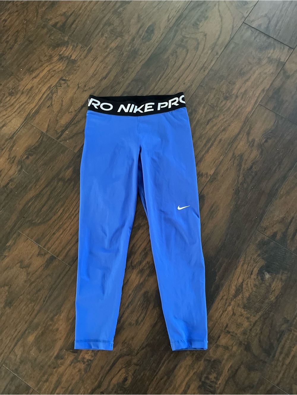 Nike Pro Blue Athletic Leggings